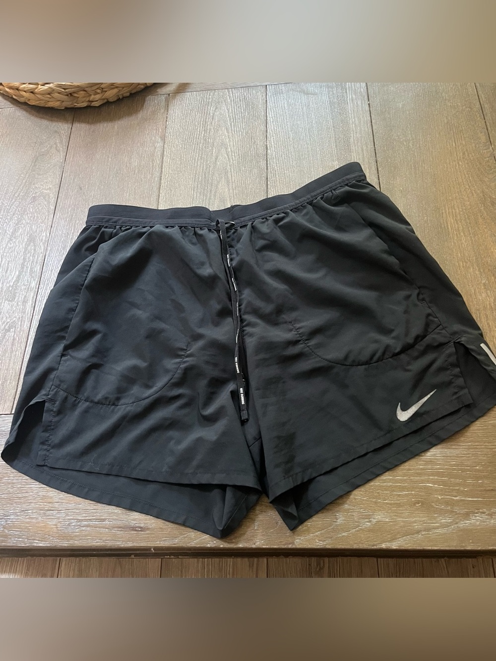 Black Nike dry fit 5” running shorts men’s M